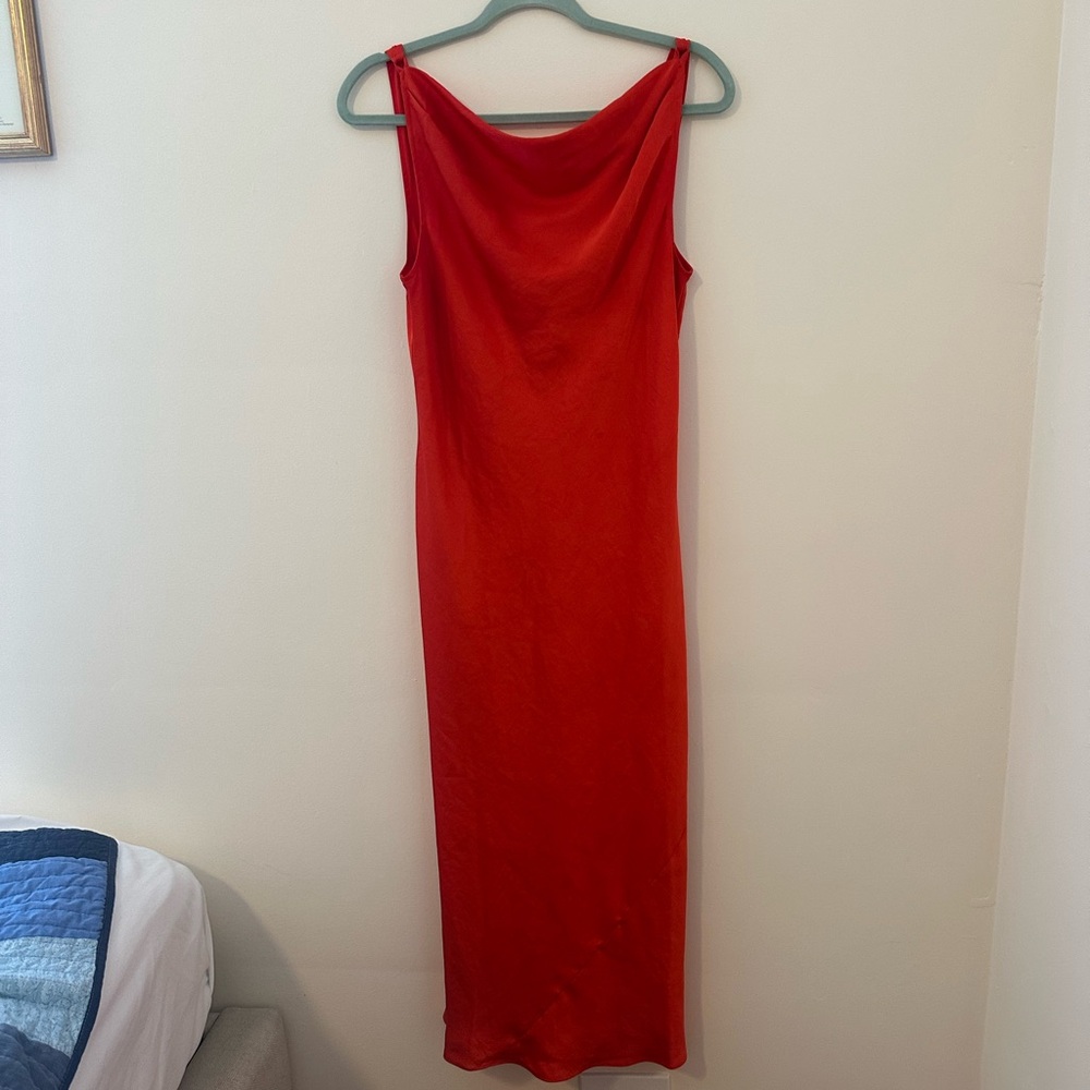 Aritzia Red Midi Dress